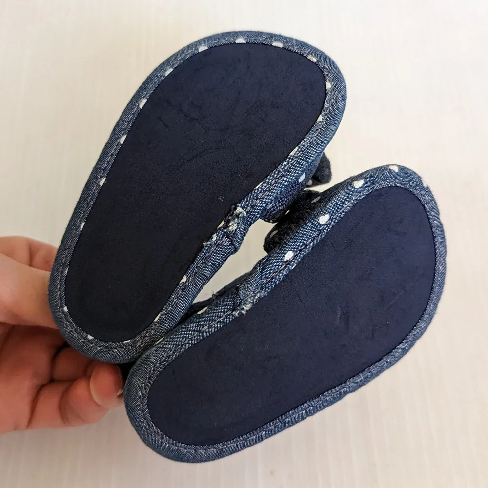 CARTER'S baby girl chambray heart print sandals